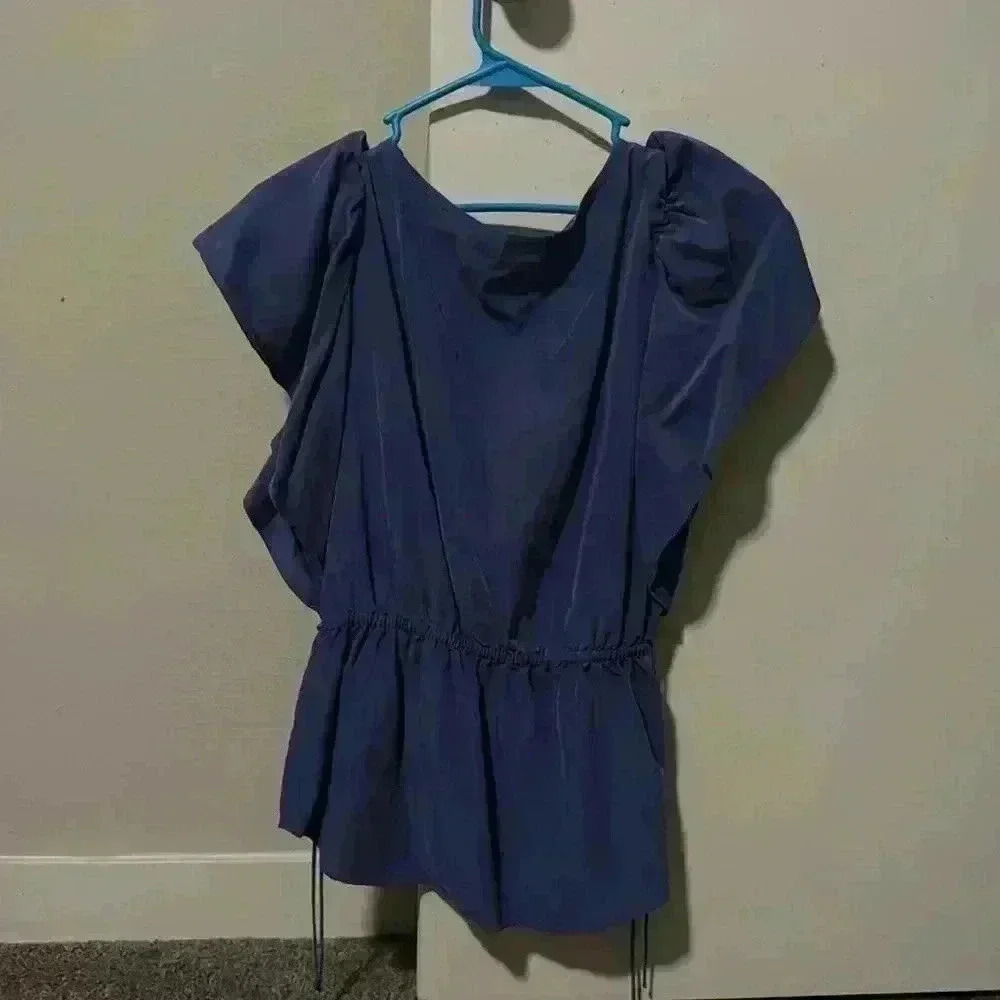 Express Blouse w/ Ruffles - Picture 2 of 2